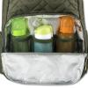 imageBaby Essentials FisherPrice Signature Morgan Quilted Backpack Diaper Bag with Changing Pad Stroller Clips Laptop Compartment Olive