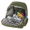 imageBaby Essentials FisherPrice Signature Morgan Quilted Backpack Diaper Bag with Changing Pad Stroller Clips Laptop Compartment Olive