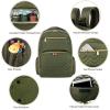 imageBaby Essentials FisherPrice Signature Morgan Quilted Backpack Diaper Bag with Changing Pad Stroller Clips Laptop Compartment Olive