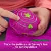 imageBarney World Toddler Toy Sensory 1275Inch Plush with Fidget Activity ampamp Textured Details for Kids Ages 2 Years