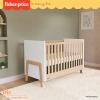 imageDream On Me FisherPrice Iris 4in1 Convertible FullSize Baby Crib in Vintage White Oak GreenGuard Gold ampamp JPMA Sustainable Pinewood Converts to Day ampamp Toddler Bed with Guard Rails ampamp Kids SofaVintage White Oak