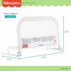 imageDream On Me FisherPrice Little Naps Bed Rail for Toddlers in Grey Suitable for All Types of Beds No Tool Assembly for Toddler Bed RailWhite