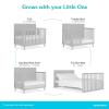 imageDream On Me FisherPrice Sanibel 5in1 Convertible FullSize Baby Crib in Pebble Grey GreenGuard Gold Sustainable Pinewood Wooden Spindles 3 Mattress Heights Converts to Day ampamp Toddler Bed