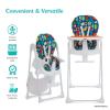 imageFisher Price Tiny Bites Baby ampamp Toddler Highchair  Rainbow Sherbert OneClick Folding 7 Adjustable Height Levels 2 Recline Positions Removable DishwasherSafe Tray Lightweight SpaceSavingRainbow Sherbert