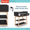 imageFisher Price by Dream On Me Baby Changing Table Blush Pink  Greenguard Gold ampamp JPMA Certified Wooden Nursery Dresser with Storage Shelves  Compact Sturdy ampamp EasytoClean DesignMatte Black Vintage Oak