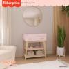 imageFisher Price by Dream On Me Baby Changing Table Blush Pink  Greenguard Gold ampamp JPMA Certified Wooden Nursery Dresser with Storage Shelves  Compact Sturdy ampamp EasytoClean DesignBlush Pink