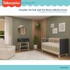imageFisher Price by Dream On Me Baby Changing Table Blush Pink  Greenguard Gold ampamp JPMA Certified Wooden Nursery Dresser with Storage Shelves  Compact Sturdy ampamp EasytoClean DesignMatte Black Vintage Oak