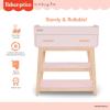 imageFisher Price by Dream On Me Baby Changing Table Blush Pink  Greenguard Gold ampamp JPMA Certified Wooden Nursery Dresser with Storage Shelves  Compact Sturdy ampamp EasytoClean DesignBlush Pink