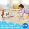 imageFisherPrice 123 Crawl with Me Puppy Electronic Dog Infant Crawling Toy with Music and Smart Stages Learning Content for Infants and Toddlers