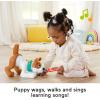 imageFisherPrice 123 Crawl with Me Puppy Electronic Dog Infant Crawling Toy with Music and Smart Stages Learning Content for Infants and Toddlers