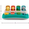 imageFisherPrice Baby Early Learning Toy with Fine Motor Activities for CauseandEffect Play Busy Buddies PopUp