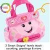 imageFisherPrice Baby Learning Toy Laugh ampamp Learn Purse Going Places Bag with 4 Pretend Play Accessories for Infants ampamp Toddlers Ages 6 MonthsDeluxe