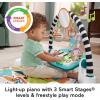 imageFisherPrice Baby Musical Toy Set Glow and Grow Kick ampamp Play Piano Gym Pink Playmat with 2 Rattle Maracas for Newborns Ages 0 MonthsBlue