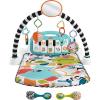 imageFisherPrice Baby Musical Toy Set Glow and Grow Kick ampamp Play Piano Gym Pink Playmat with 2 Rattle Maracas for Newborns Ages 0 MonthsBlue