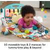 imageFisherPrice Baby Musical Toy Set Glow and Grow Kick ampamp Play Piano Gym Pink Playmat with 2 Rattle Maracas for Newborns Ages 0 MonthsBlue