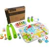 imageFisherPrice Baby Musical Toy Set Glow and Grow Kick ampamp Play Piano Gym Pink Playmat with 2 Rattle Maracas for Newborns Ages 0 MonthsGreen