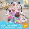 imageFisherPrice Baby Musical Toy Set Glow and Grow Kick ampamp Play Piano Gym Pink Playmat with 2 Rattle Maracas for Newborns Ages 0 MonthsPink