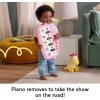 imageFisherPrice Baby Musical Toy Set Glow and Grow Kick ampamp Play Piano Gym Pink Playmat with 2 Rattle Maracas for Newborns Ages 0 MonthsPink