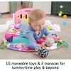 imageFisherPrice Baby Musical Toy Set Glow and Grow Kick ampamp Play Piano Gym Pink Playmat with 2 Rattle Maracas for Newborns Ages 0 MonthsPink