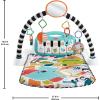 imageFisherPrice Baby Playmat Glow and Grow Kick ampamp Play Piano Gym Blue Musical Learning Toy with Developmental Activities for Newborns 0 MonthsLight Blue