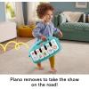 imageFisherPrice Baby Playmat Glow and Grow Kick ampamp Play Piano Gym Blue Musical Learning Toy with Developmental Activities for Newborns 0 MonthsLight Blue