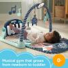 imageFisherPrice Baby Playmat Glow and Grow Kick ampamp Play Piano Gym Blue Musical Learning Toy with Developmental Activities for Newborns 0 MonthsNavy