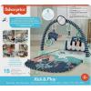 imageFisherPrice Baby Playmat Glow and Grow Kick ampamp Play Piano Gym Blue Musical Learning Toy with Developmental Activities for Newborns 0 MonthsNavy