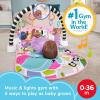 imageFisherPrice Baby Playmat Glow and Grow Kick ampamp Play Piano Gym Blue Musical Learning Toy with Developmental Activities for Newborns 0 MonthsPink