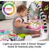 imageFisherPrice Baby Playmat Glow and Grow Kick ampamp Play Piano Gym Blue Musical Learning Toy with Developmental Activities for Newborns 0 MonthsPink