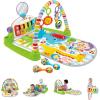 imageFisherPrice Baby Portable Chair Deluxe Kick ampamp Play SitMeUp Floor Seat with Piano Learning Toy ampamp Snack Tray for Infants to ToddlersBlue