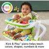 imageFisherPrice Baby Portable Chair Deluxe Kick ampamp Play SitMeUp Floor Seat with Piano Learning Toy ampamp Snack Tray for Infants to ToddlersGreen