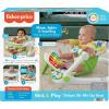 imageFisherPrice Baby Portable Chair Deluxe Kick ampamp Play SitMeUp Floor Seat with Piano Learning Toy ampamp Snack Tray for Infants to ToddlersGreen