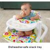 imageFisherPrice Baby Portable Chair Deluxe Kick ampamp Play SitMeUp Floor Seat with Piano Learning Toy ampamp Snack Tray for Infants to ToddlersGreen