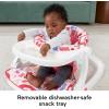 imageFisherPrice Baby Portable Chair Deluxe Kick ampamp Play SitMeUp Floor Seat with Piano Learning Toy ampamp Snack Tray for Infants to ToddlersPink