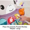 imageFisherPrice Baby Push Toy Learn with Me Purple Monkey Walker Musical Learning Activity with Lights for Infants Ages 6 Months