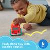 imageFisherPrice Baby Toy Rollin Tractor PushAlong Vehicle with Fine Motor Activities for Infants Ages 6 MonthsFire Truck