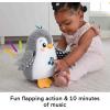 imageFisherPrice Baby Tummy Time Toy Flap ampamp Wobble Penguin Plush with Music ampamp Motion for Sensory Play Newborns Ages 0 MonthsSmall