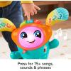imageFisherPrice Baby ampamp Toddler Learning Toy DJ Bouncin Beats with Music Lights ampamp Bouncing Action for Ages 9 MonthsBlue
