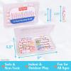 imageFisherPrice Dustless Chalk Set  12 Bright Colors with Adjustable Holders Portable Storage Case Washable Art Supplies Safe ampamp NonToxic Draw on Chalkboards Sidewalks and Paper