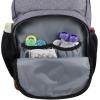 imageFisherPrice Fastfinder Multipocket Grey Diaper Bag Backpack with Changing Pad and Stroller Straps Grey