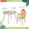 imageFisherPrice Fauna Collection Pride Rock Table Chair Set by Dream On Me Jungle Print Easy to Assemble Crafted from Durable New Zealand Pinewood