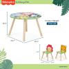 imageFisherPrice Fauna Collection Pride Rock Table Chair Set by Dream On Me Jungle Print Easy to Assemble Crafted from Durable New Zealand Pinewood