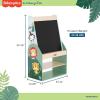 imageFisherPrice Fauna Collection Wild Wonder Artist Center by Dream On Me Jungle Print Builtin Blackboard Crafted with Durable Pinewood