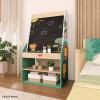 imageFisherPrice Fauna Collection Wild Wonder Artist Center by Dream On Me Jungle Print Builtin Blackboard Crafted with Durable Pinewood