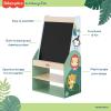 imageFisherPrice Fauna Collection Wild Wonder Artist Center by Dream On Me Jungle Print Builtin Blackboard Crafted with Durable Pinewood