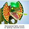 imageFisherPrice Imaginext Jurassic World Dinosaur Toy Thrash Attack Dilophosaurus 16 Inch with Lights ampamp Sounds for Pretend Play Kids Ages 3 Years