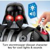 imageFisherPrice Imaginext Star Wars Darth Vader Bot 2 Ft Tall Toy Lights Sounds ampamp Stormtrooper Metal Character Key for Kids Ages 3 Years