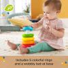 imageFisherPrice Infant Toy Set Babys First Blocks 10 Shapes and RockaStack Ring Stacking Activity for Ages 6 MonthsPlantBased Materials