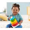 imageFisherPrice Infant Toy Set Babys First Blocks 10 Shapes and RockaStack Ring Stacking Activity for Ages 6 MonthsPlantBased Materials