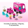 imageFisherPrice Little People Barbie Toddler Toy Cupcake Truck Musical Playset with 9 Pieces for Pretend Play Kids Ages 18 Months Amazon Exclusive